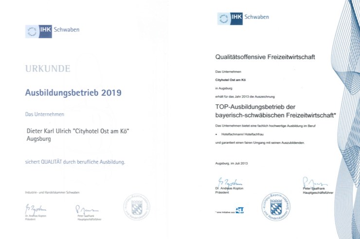 Auszeichnung TOP-Ausbildungsbetrieb